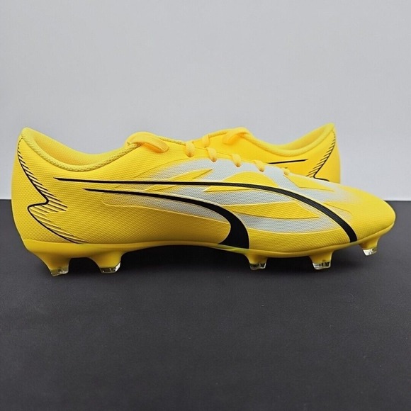 Puma Ultra Play FG/AG Voltage Pack Yellow White Black Men's Size 12.5 - Picture 6 of 7